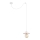 Argon 3834 - Candelabro suspenso CORSO 1xE27/15W/230V branco