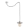 Argon 3836 - Candelabro suspenso CORSO 1xE27/15W/230V cromado brilhante