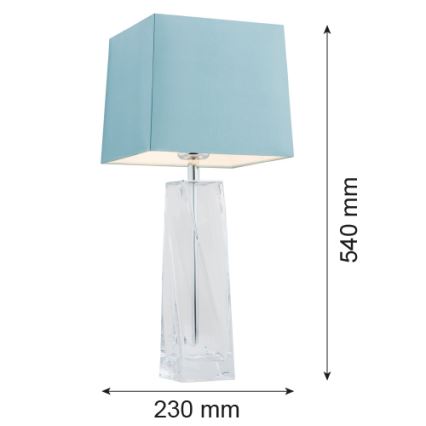 Argon 3839 - Candeeiro de mesa LILLE 1xE27/15W/230V azul