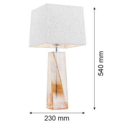 Argon 3840 - Candeeiro de mesa LILLE 1xE27/15W/230V branco