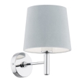 Argon 3910 - Candeeiro de parede BOLZANO 1xE27/15W/230V azul/cromado brilhante