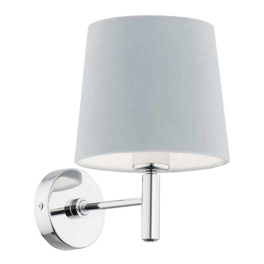 Argon 3910 - Candeeiro de parede BOLZANO 1xE27/15W/230V azul/cromado brilhante