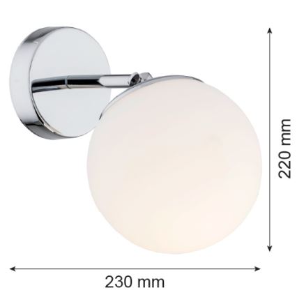 Argon 3988 - Candeeiro de parede SATELITE 1xE27/15W/230V cromado brilhante