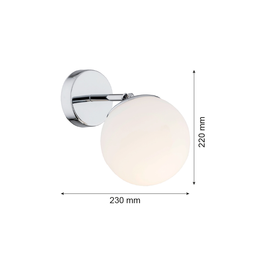 Argon 3988 - Candeeiro de parede SATELITE 1xE27/15W/230V cromado brilhante
