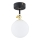 Argon 4003 - Candelabro integrado de casa de banho LATINA 1xE14/7W/230V IP44 preto/latão