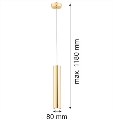 Argon 4057 - Candelabro suspenso GOMERA 1xGU10/5W/230V latão