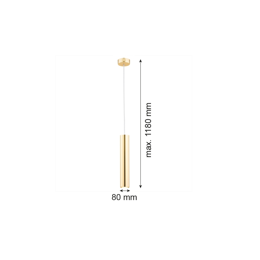 Argon 4057 - Candelabro suspenso GOMERA 1xGU10/5W/230V latão