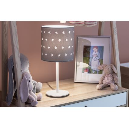 Argon 4126 - Candeeiro de mesa MAGIC 1xE27/15W/230V cinzento/branco