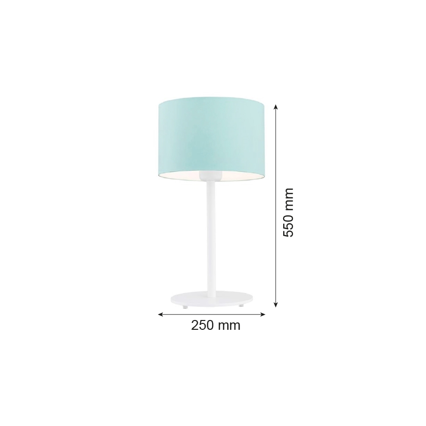 Argon 4127 - Candeeiro de mesa MAGIC 1xE27/15W/230V turquesa/branco