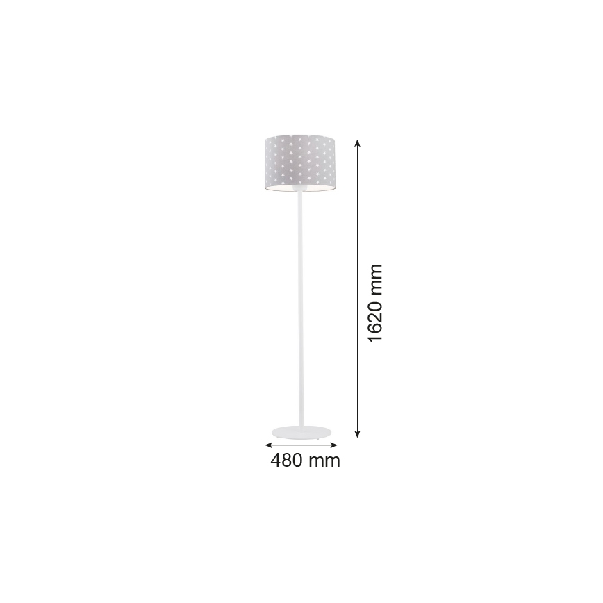 Argon 4130 - Candeeiro de chão MAGIC 1xE27/15W/230V cinzento/branco