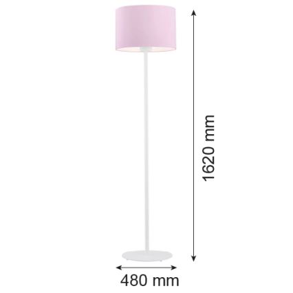 Argon 4132 - Candeeiro de chão MAGIC 1xE27/15W/230V rosa/branco