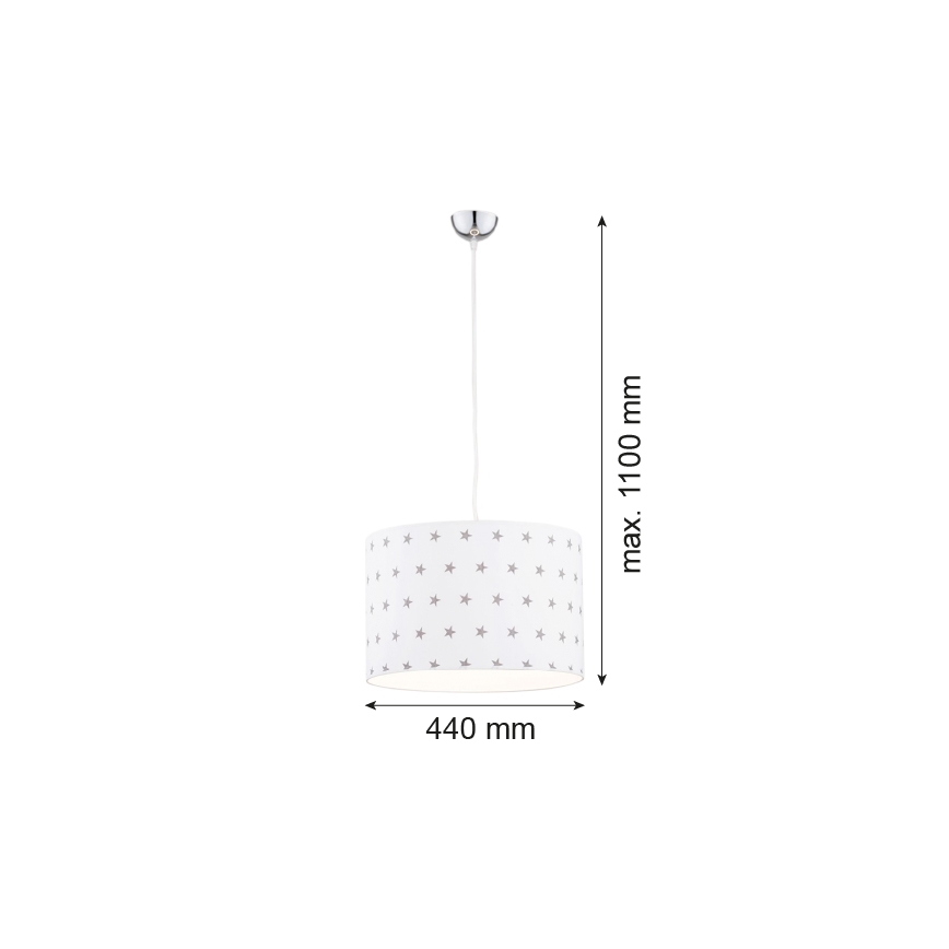 Argon 4133 - Candelabro suspenso MAGIC 1xE27/15W/230V branco