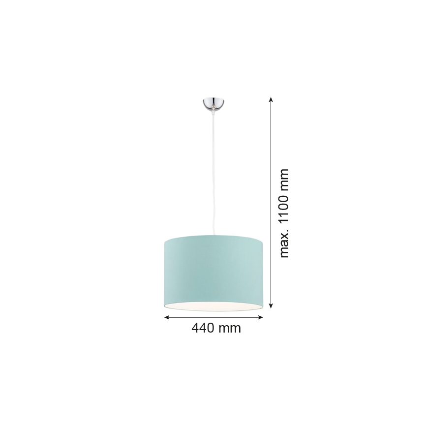 Argon 4135 - Candelabro suspenso MAGIC 1xE27/15W/230V turquesa