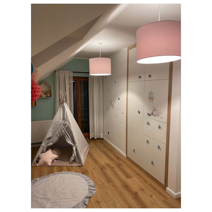 Argon 4136 - Candelabro suspenso MAGIC 1xE27/15W/230V rosa