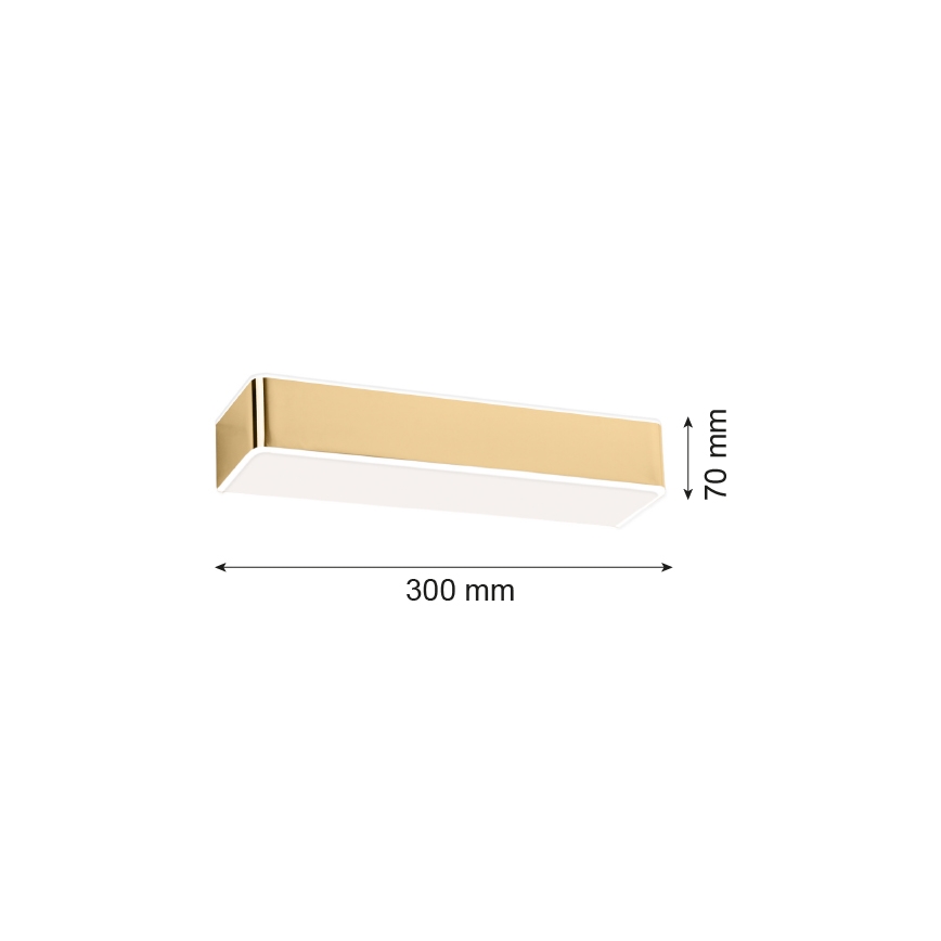 Argon 4148 - Iluminação de parede RODAN 1xE27/15W/230V dourada