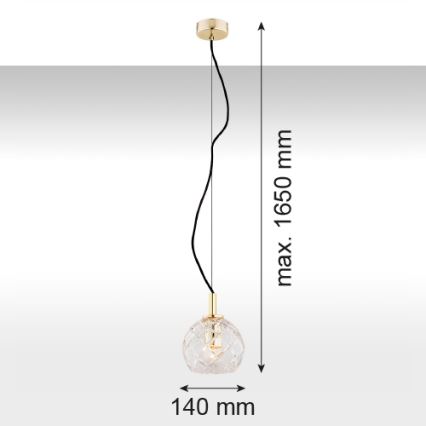 Argon 4200 - Candelabro suspenso OVIEDO 1xE27/15W/230V