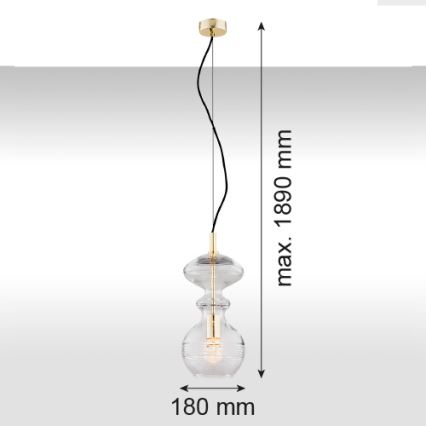 Argon 4203 - Candelabro num fio BILBAO 1xE27/15W/230V