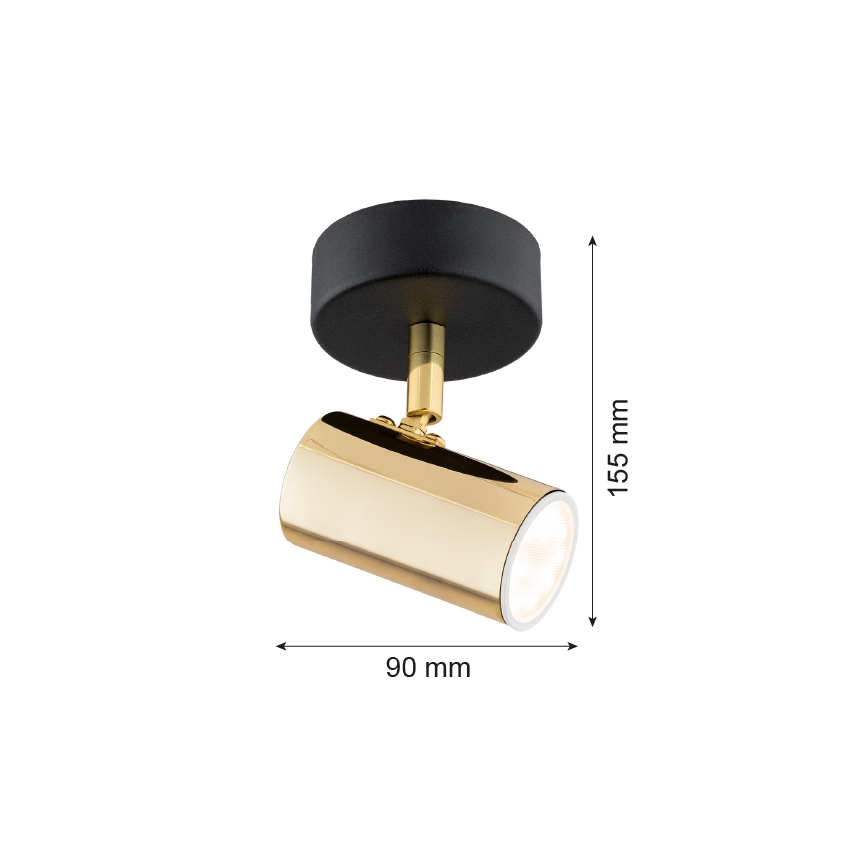 Argon 4208 - Focode teto LAGOS 1xGU10/5W/230V bronze/preto antigo