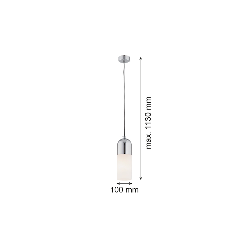 Argon 4211 - Candelabro suspenso BURGOS 1xE27/15W/230V cromado brilhante