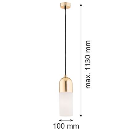 Argon 4212 - Candelabro suspenso BURGOS 1xE27/15W/230V latão