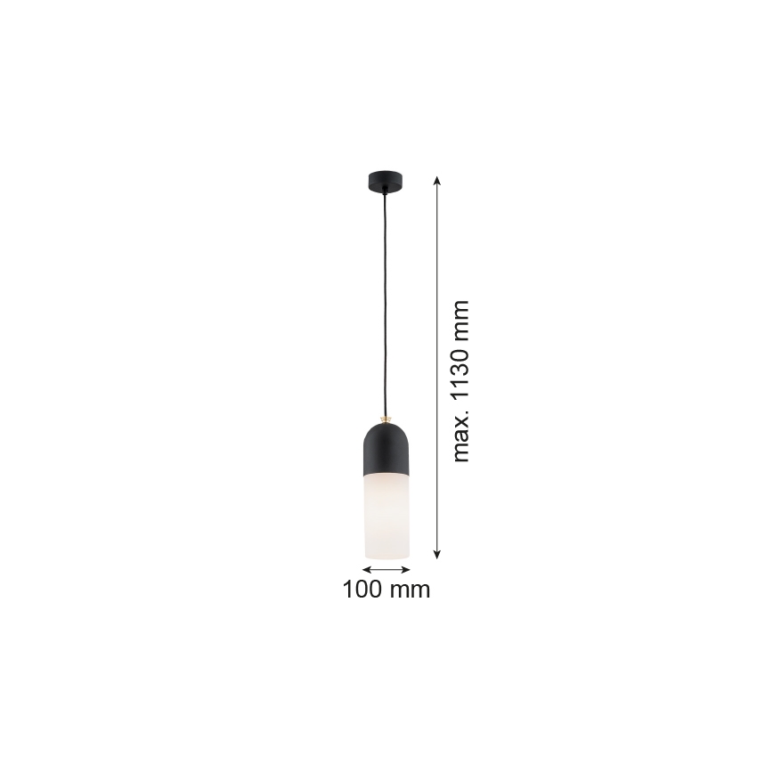 Argon 4213 - Candelabro suspenso BURGOS 1xE27/15W/230V preto