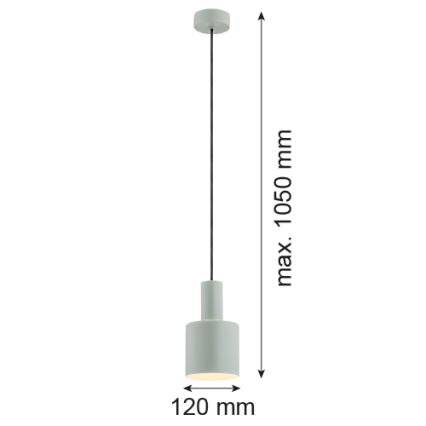 Argon 4217 - Candelabro suspenso SINES 1xE27/15W/230V d. 12 cm verde