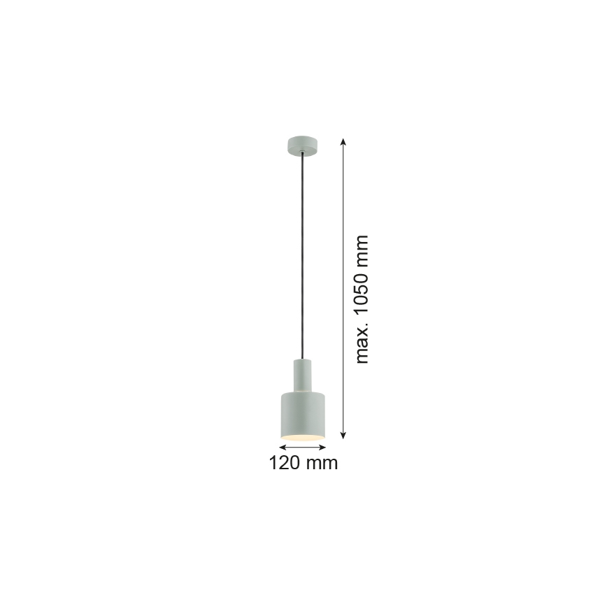 Argon 4217 - Candelabro suspenso SINES 1xE27/15W/230V d. 12 cm verde