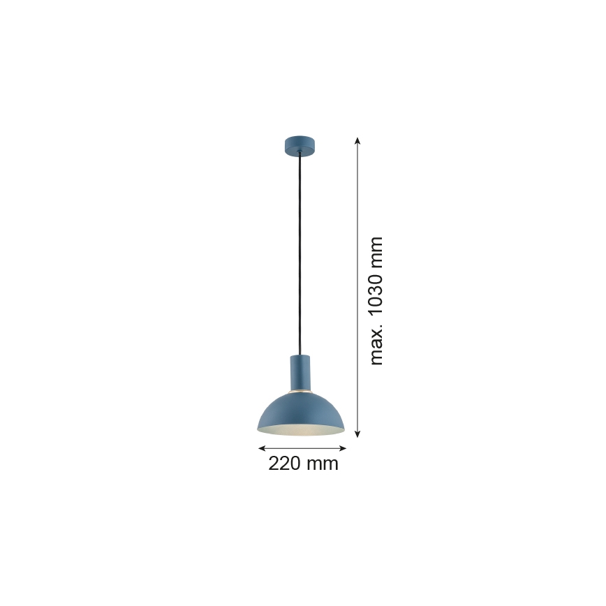 Argon 4221 - Candelabro suspenso SINES 1xE27/15W/230V d. 28 cm azul