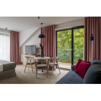 Argon 4222 - Lustre suspenso em cabo SINES 1xE27/15W/230V diâmetro 28 cm preto