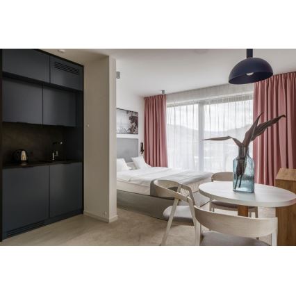 Argon 4222 - Lustre suspenso em cabo SINES 1xE27/15W/230V diâmetro 28 cm preto
