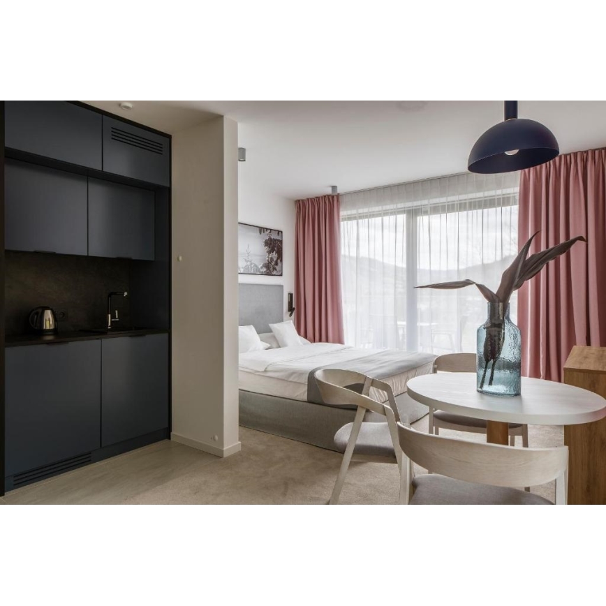 Argon 4222 - Lustre suspenso em cabo SINES 1xE27/15W/230V diâmetro 28 cm preto