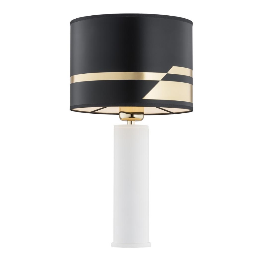Argon 4232 - Candeeiro de mesa ALMADA 1xE27/15W/230V preto/branco/latão