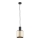 Argon 4248 - Candelabro suspenso HERMAN 1xE27/15W/230V latão/preto