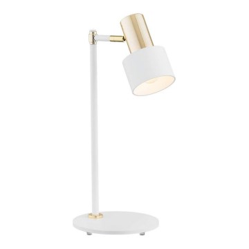 Argon 4256 - Lâmpada de mesa DORIA 1xE27/15W/230V branco/bronze