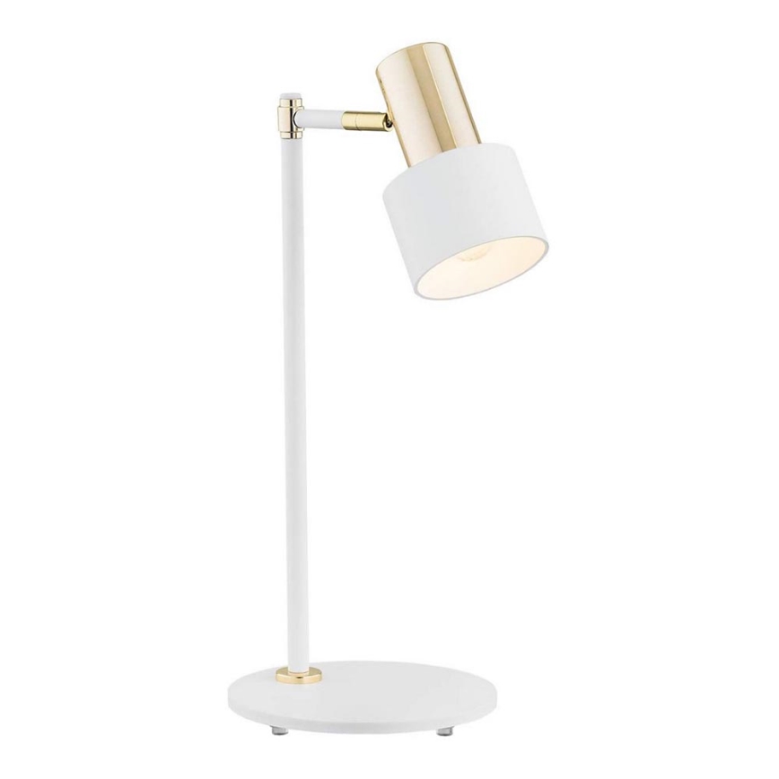 Argon 4256 - Lâmpada de mesa DORIA 1xE27/15W/230V branco/bronze