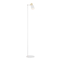 Argon 4258 - Candeeiro de chão DORIA 1xE27/15W/230V branco/latão