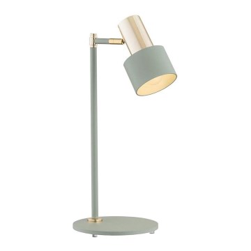 Argon 4276 - Lâmpada de mesa DORIA 1xE27/15W/230V verde/bronze