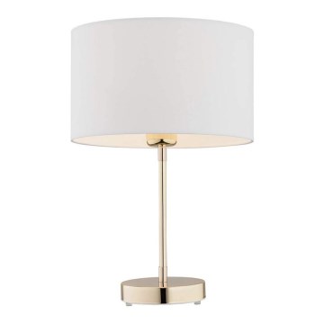 Argon 4301 - Candeeiro de mesa KARIN 1xE27/15W/230V branco/latão