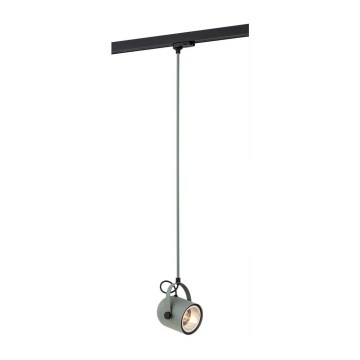 Argon 4313 - Candeeiro para sistema de carril NET 1xE27/15W/230V verde