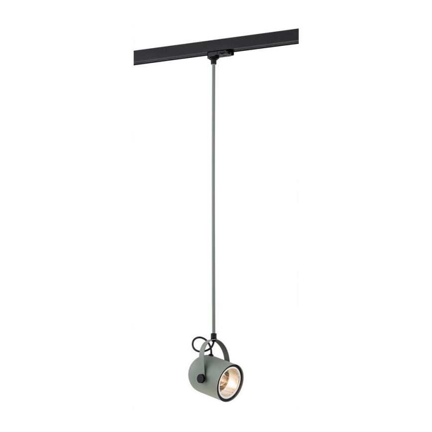 Argon 4313 - Candeeiro para sistema de carril NET 1xE27/15W/230V verde