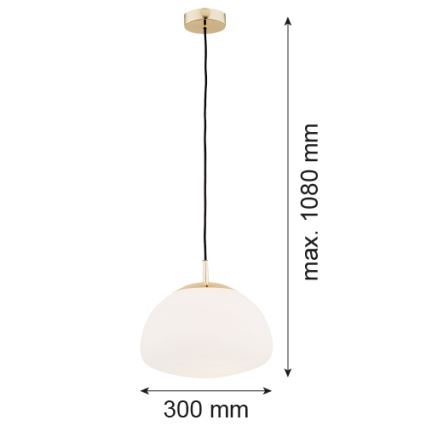 Argon 4316 - Candelabro suspenso TRINI 1xE27/15W/230V latão