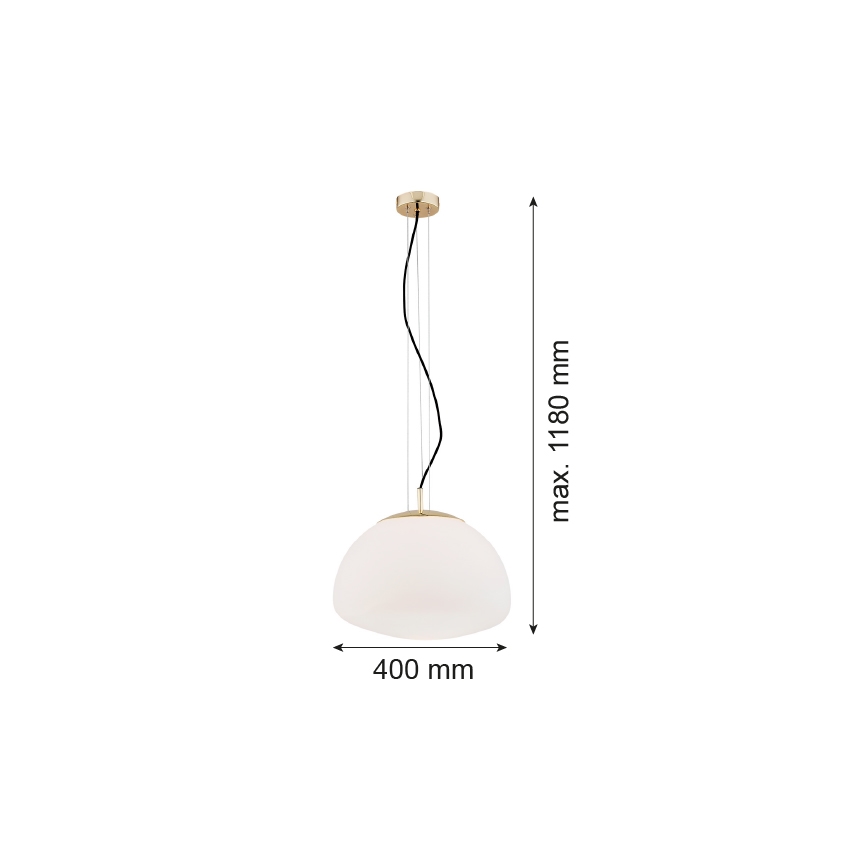 Argon 4317 - Candelabro suspenso TRINI 1xE27/15W/230V d. 40 cm dourado