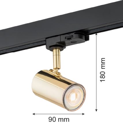 Argon 4328 - Foco para sistema de carril HORTA 1xGU10/5W/230V latão