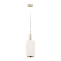 Argon 4356 - Candeeiro suspenso SAGUNTO 1xE27/15W/230V diâmetro 14 cm latão