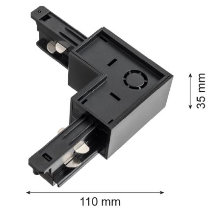 Argon 4367 - Conector para iluminação em sistema de carril do tipo L