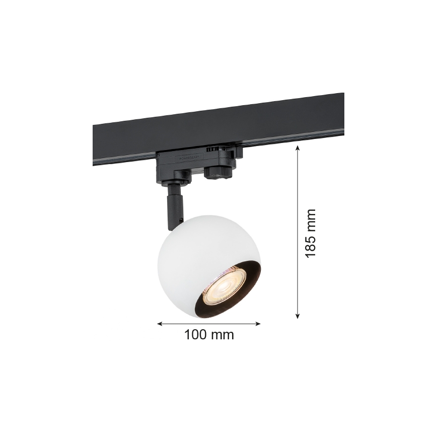 Argon 4377 - Foco para sistema de carril MURI 1xGU10/5W/230V branco
