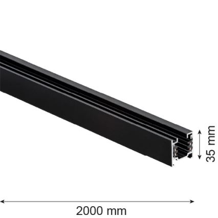 Argon 4380 - Sistema de carril 2 m preto