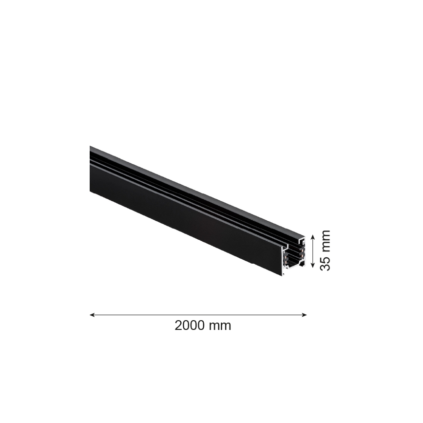 Argon 4380 - Sistema de carril 2 m preto