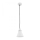 Argon 4681 - Candelabro suspenso BEVERLY 1xE27/15W/230V branco/cromado brilhante