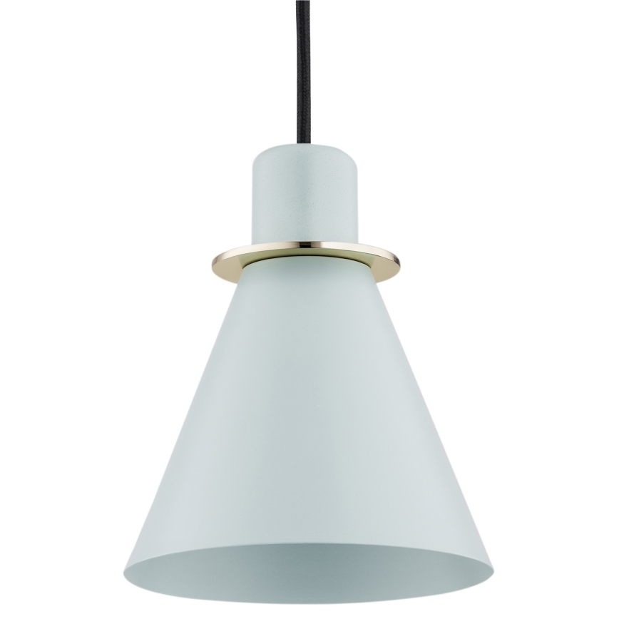 Argon 4682 - Candelabro suspenso BEVERLY 1xE27/15W/230V azul/dourado